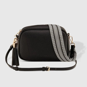 Jacinta Eddie Crossbody Bag - Black White