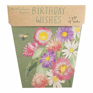 Sow 'n Sow Seed Greeting Card - Birthday Wishes (Australian Native)