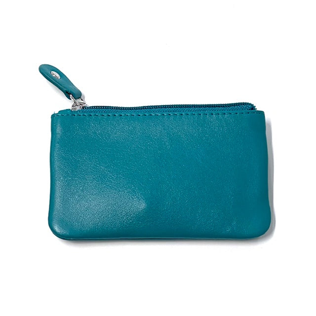 Saba Flat Coin Purse - Aqua