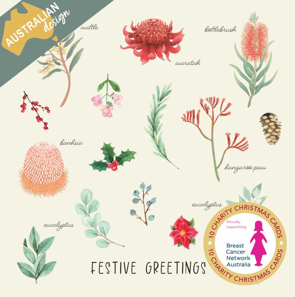 Charity Christmas Cards - BCNA Australian Flora