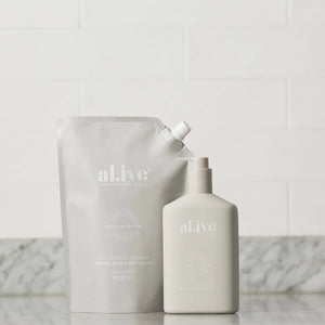 Al.ive Body : 1 Ltr Hand + Body Wash Refill - Sea Cotton & Coconut