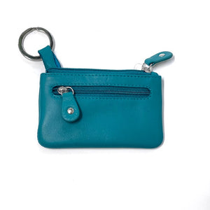 Saba Flat Coin Purse - Aqua