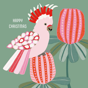 Charity Christmas Cards - BCNA Pink Galah