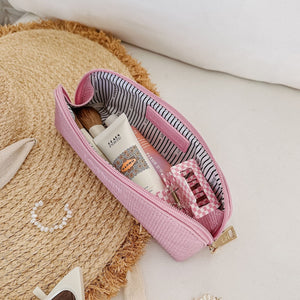 SALE : Jayne Makeup Bag - Pink (Was$25)