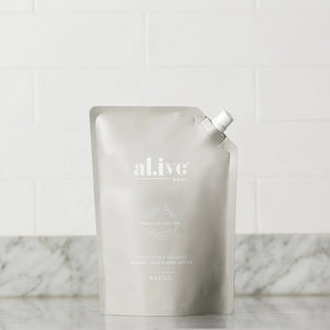 Al.ive Body : 1 Ltr Hand + Body Wash Refill - Sea Cotton & Coconut