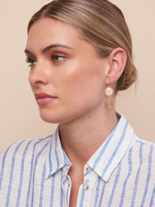 Earring - Double Lace Gold