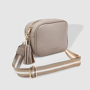 Jacinta Metallic Crossbody Bag - Stone