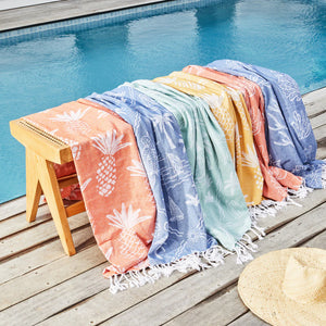 Turkish Towel - Coral : Tangerine