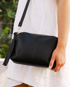 Baby Daisy Crossbody Bag - Black