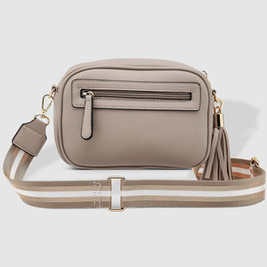 Jacinta Metallic Crossbody Bag - Stone