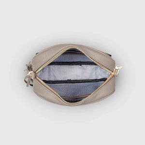 Jacinta Metallic Crossbody Bag - Stone