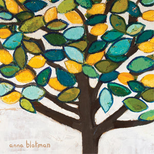 Set of 4 Boxed Coasters : Anna Blatman - Lemon Tree