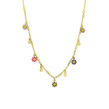 Load image into Gallery viewer, Necklace - Multi Hanging Daisy
