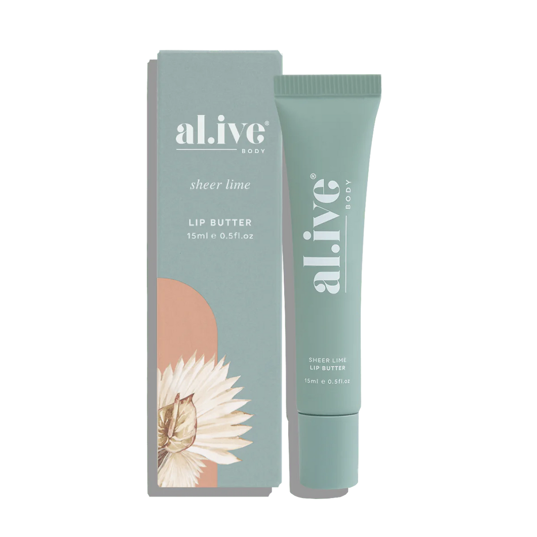 Al.ive Body : Tinted Lip Butter - Sheer Lime