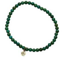 Load image into Gallery viewer, Healing Gem Bracelet - Green Howlite (Happiness)
