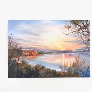 Helen McKie Card - Last Rays Of Sunset, Sandringham