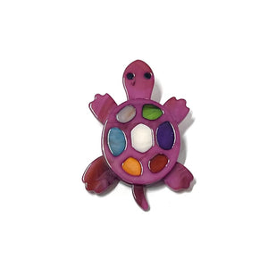 Brooch - Turtle : Pink