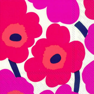 Cocktail Napkins - Marimekko Red/Pink