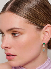 Load image into Gallery viewer, Earring - Juliana Crystal Green
