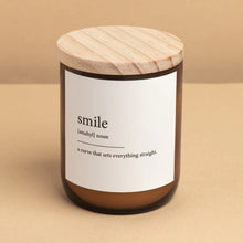 Load image into Gallery viewer, Dictionary Meaning Candle - Smile
