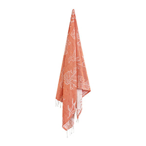 Turkish Towel - Coral : Tangerine