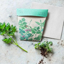 Load image into Gallery viewer, Sow &#39;n Sow Seed Greeting Card - Garden Herbs
