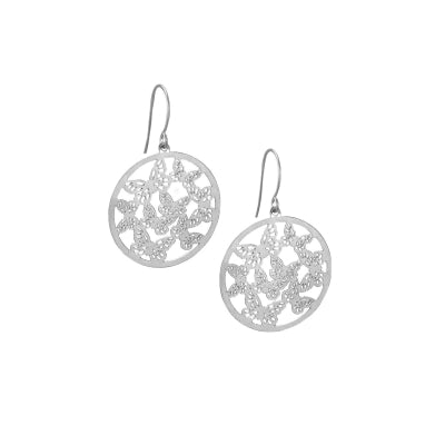 Earring - Butterflies Garden Silver