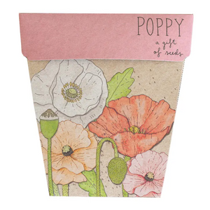 Sow 'n Sow Seed Greeting Card - Poppy