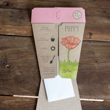 Load image into Gallery viewer, Sow &#39;n Sow Seed Greeting Card - Poppy
