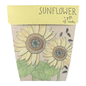 Sow 'n Sow Seed Greeting Card - Sunflower