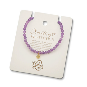 Healing Gem Bracelet - Amethyst (Protection)