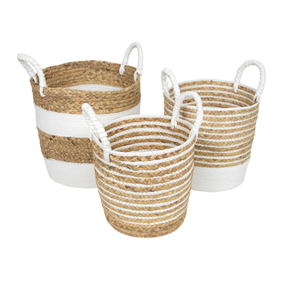 Maize White Handle Basket - Small