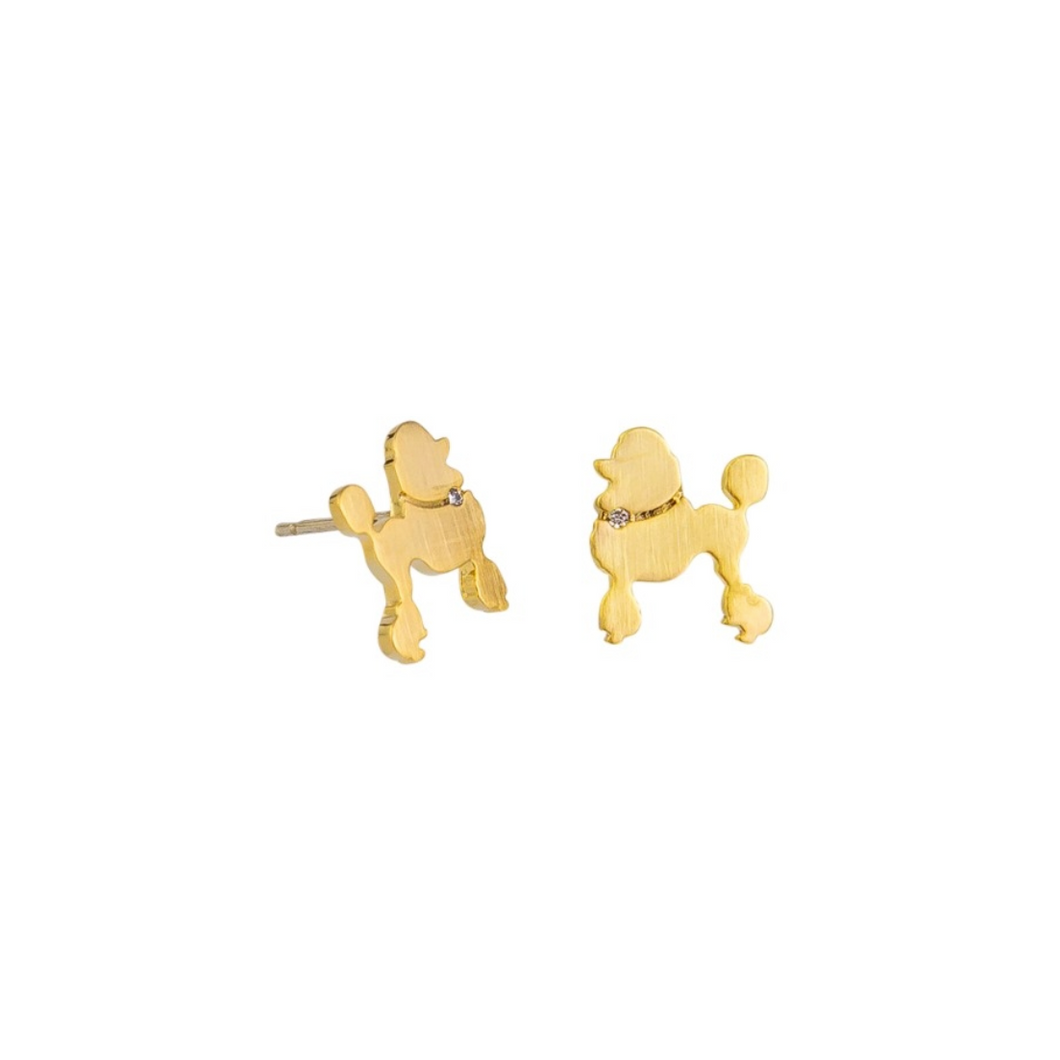 Earring - Fifi Poodle Studs Gold