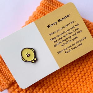 Worry Monster Pin